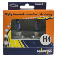 Лампа автомобільна галогенна NARVA Contrast+ H4 48583 2 шт (000002)