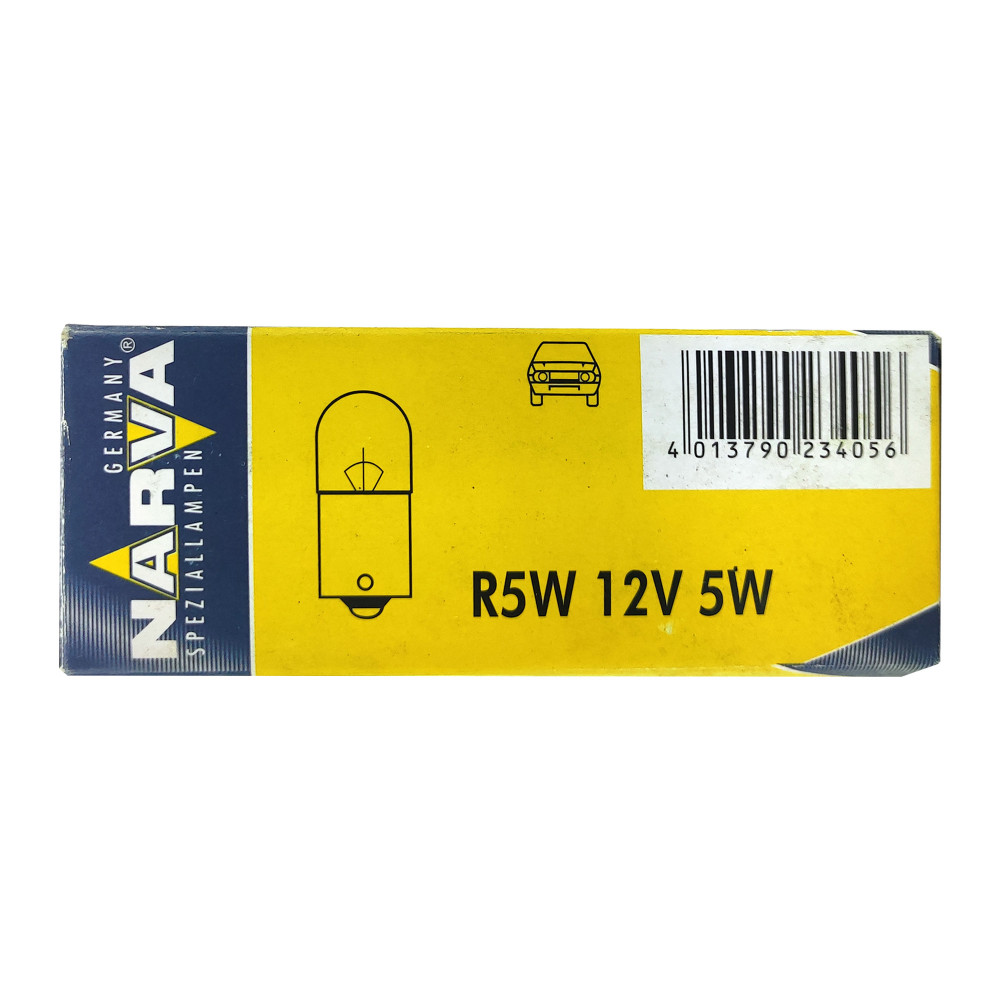 Лампа автомобільна сигнальна NARVA R5W 17171 10 шт (234056)