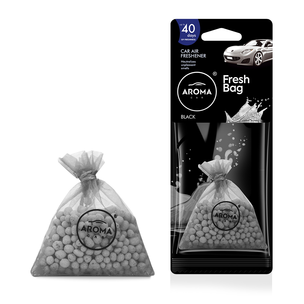 Автомобільний ароматизатор Aroma Car Ceramic Fresh Bag - Black 20 гр (100766)