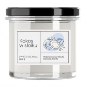Ароматична свічка Aroma Home, Крафтова серія - Кокос в банці 230 г (101305)