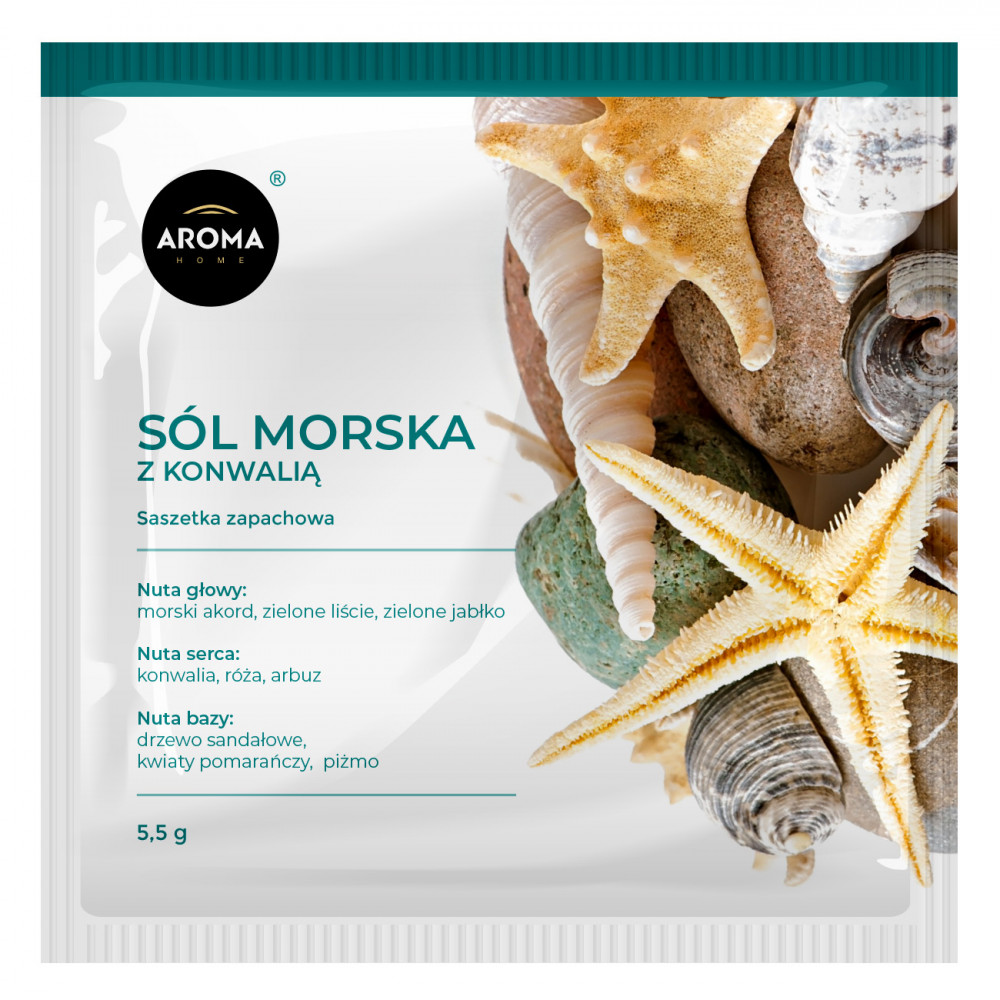 Ароматичні саше Aroma Home, Базова серія, Морська сіль з конвалією 5,5 г (100230)