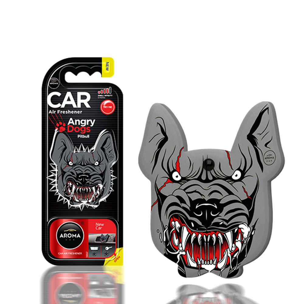 Автомобільний ароматизатор Aroma Car Angry Dogs - New Car (831846)