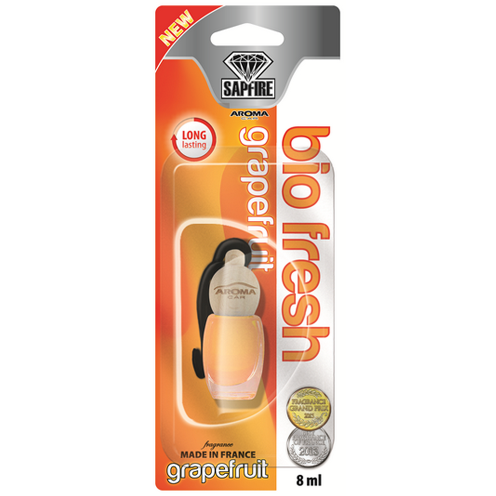 Автомобільний ароматизатор SAPFIRE Aroma Car Bio Fresh - Grapefruit 8 мл (920857)