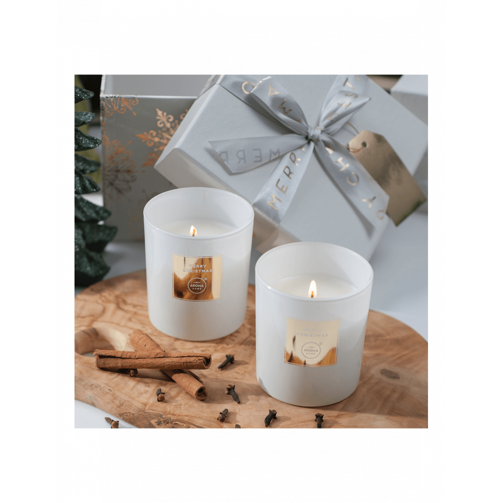 Ароматическая свеча Aroma Home Merry Christmas - Апельсин и гвоздика 140 г (839897)