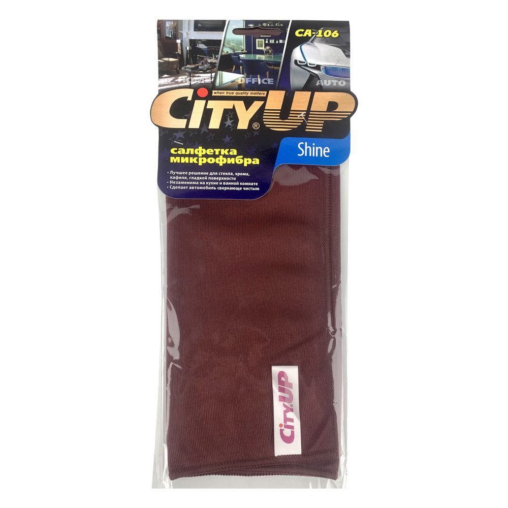Серветка з миірофібри для скла 35х40 см CA-106 CityUP Shine (582738)
