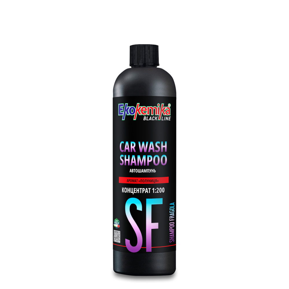 Автошампунь з ароматом полуниці 500 мл Ekokemika Black Line CAR WASH SHAMPOO (780620)