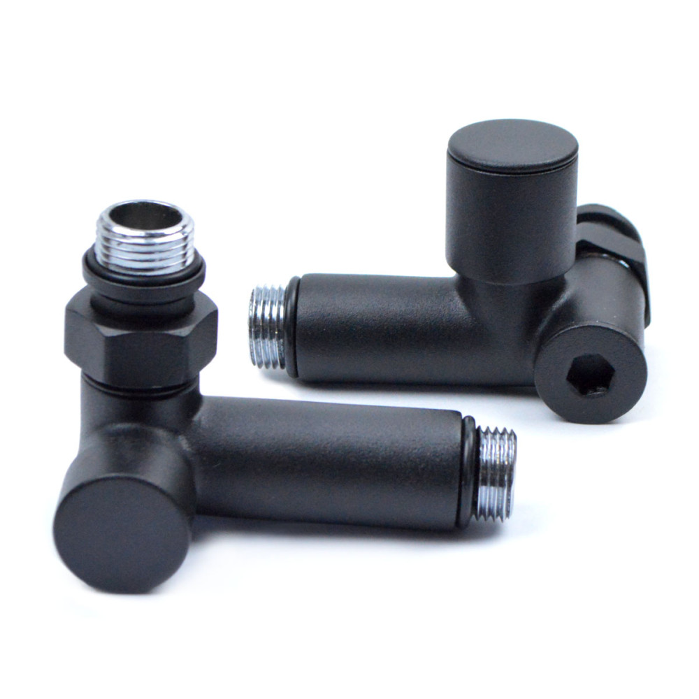 Кран кутовий під ТЕН 1/2"х1/2" (чорного кольору)  2шт.