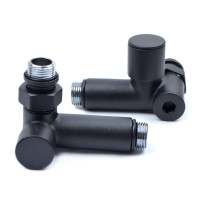 Кран кутовий під ТЕН 1/2"х1/2" (чорного кольору)  2шт.
