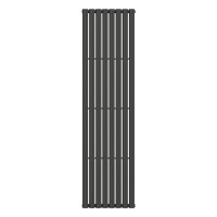 Вертикальний радіатор Ellipse 480х1800-8, anticor, чорний муар
