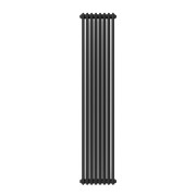 Вертикальний радіатор Calidum 2-8 380х1800, anticor, чорний муар
