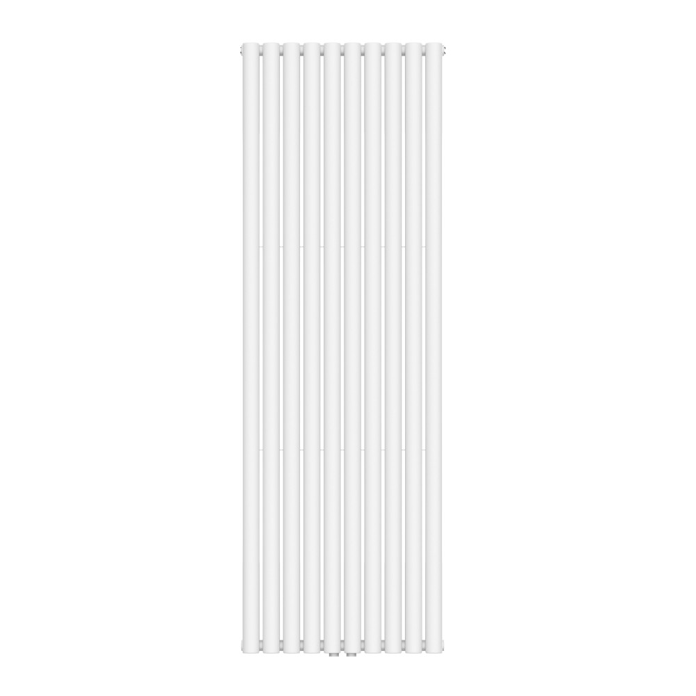 Вертикальний радіатор Ellipse Double 600х1800-10 (50 мм), anticor, білий