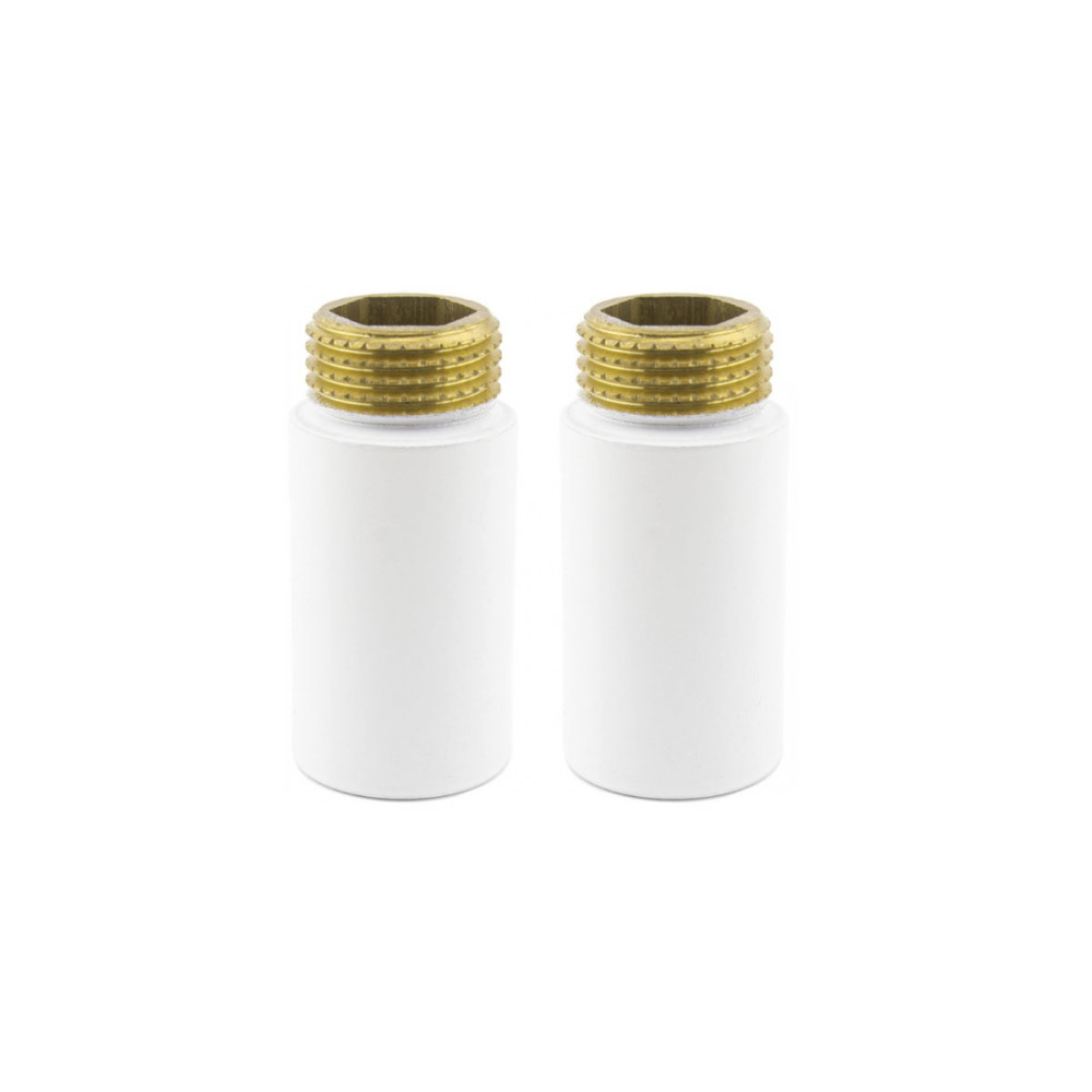 Комплект подовжувачів NAVIN ВЗ (M22" x 1/2") 40 mm, білий (2 шт)