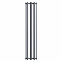 Вертикальний радіатор Calidum 2-8 380х1800, anticor, антрацит