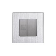 Комп’ютерна розетка RJ-45 WALLPAD, сіра алюмінієва рамка, дизайнерська настінна