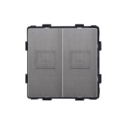 Розетка комп’ютерна подвійна RJ-45 WALLPAD сіра, настінна дизайнерська
