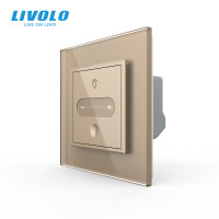 Розумний сенсорний димер LIVOLO, золото, скло