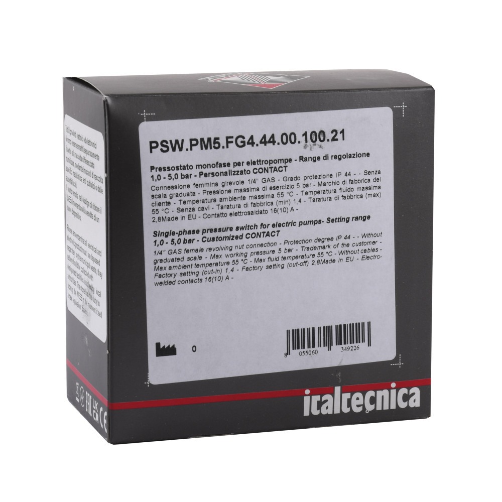 Реле тиску Italtecnica  PM-5 G