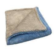 Рушник з мікрофібри подвійний плюшевий - Autofiber Royal Plush 40х40 см. 700 gsm. синьо-сірий (T705GYBH)