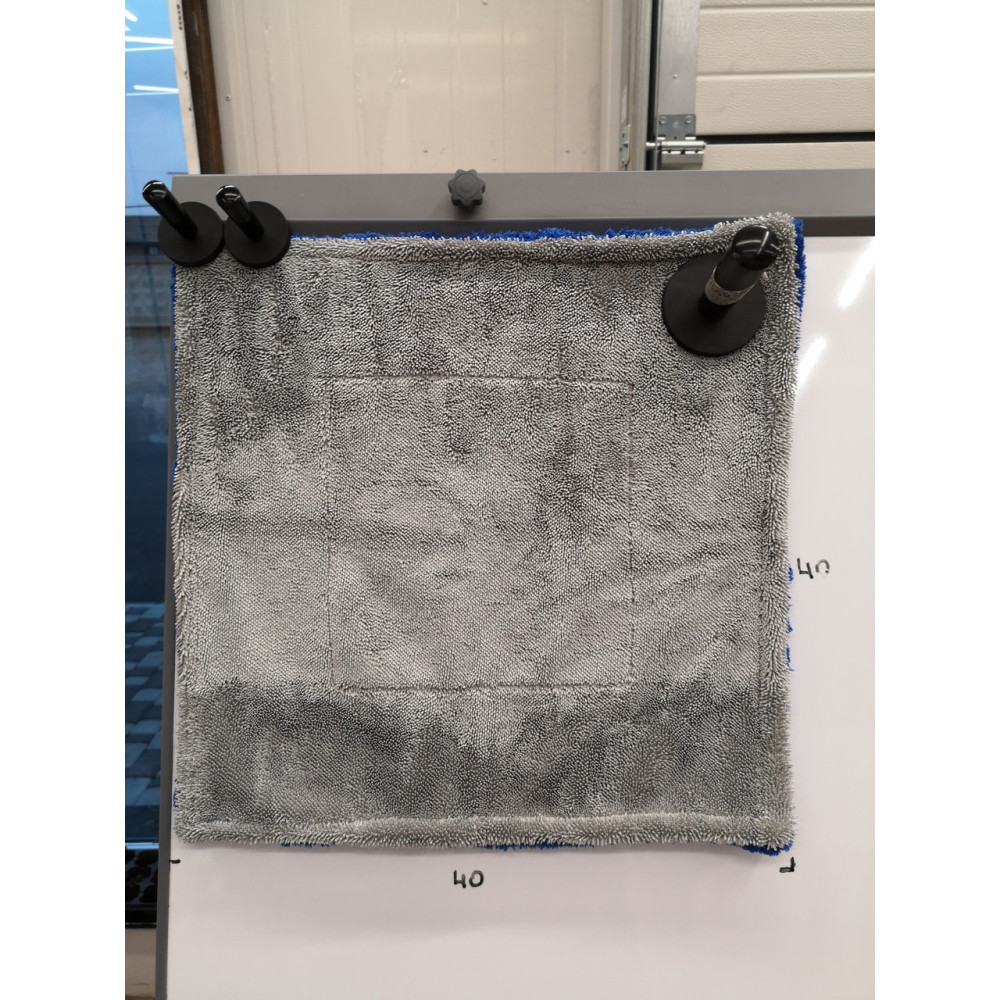 Рушник для сушки автомобіля Autofiber Amphibian Jr. 40x40 см. 1100 gsm синьо/сірий (TTX1100GYB16)