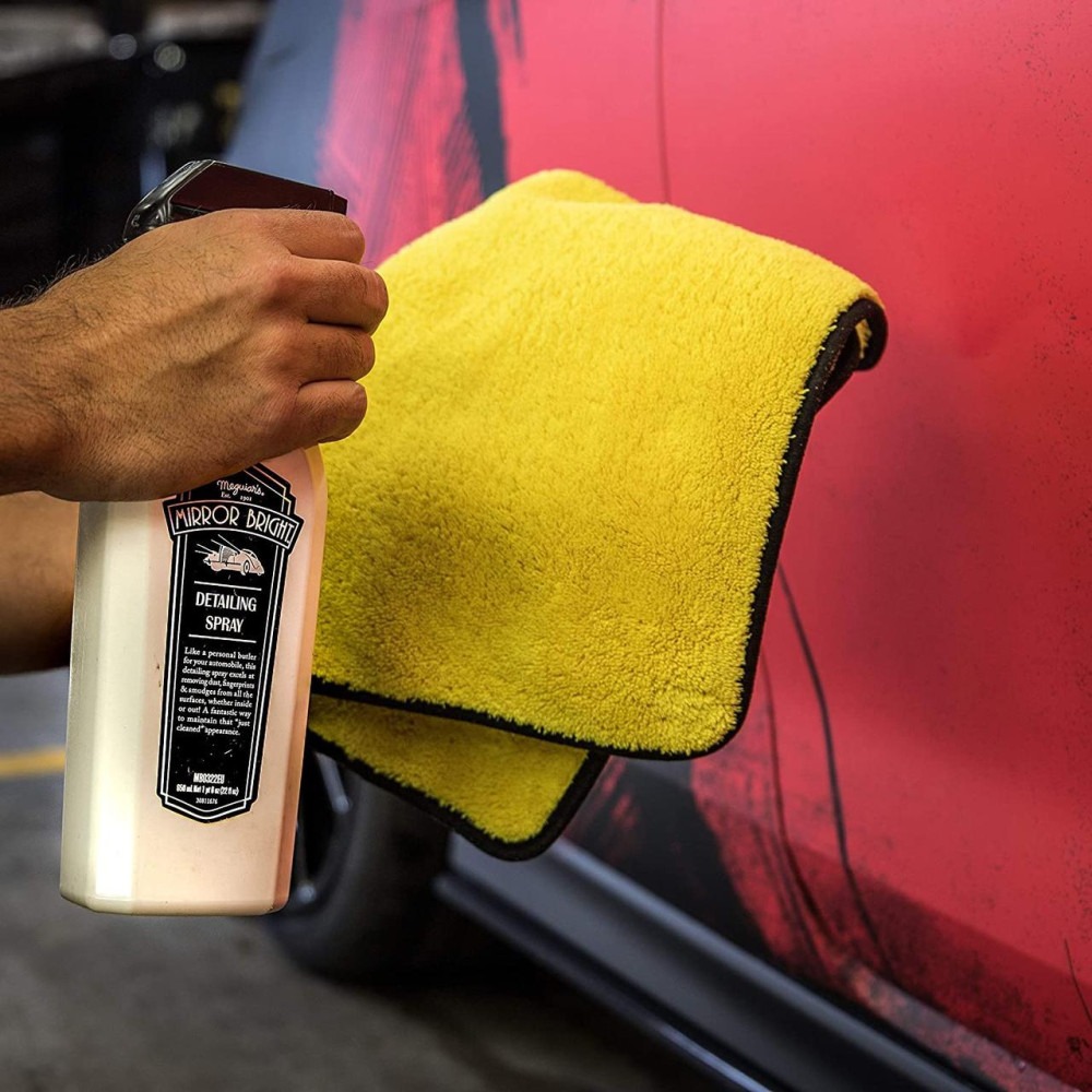 Рушник мікрофібровий фінішний - Meguiar's Supreme Finishing Towel 30x50 см. 1050 gsm жовтий (X1906EU)