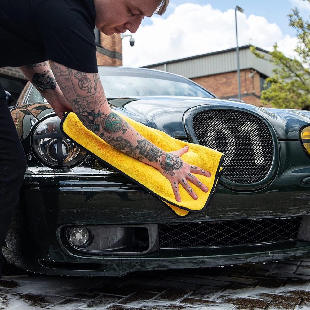 Рушник мікрофібровий для збору води  - Meguiar's Supreme Drying Towel XL 55x85 см. 1050 gsm жовтий (X1905EU)