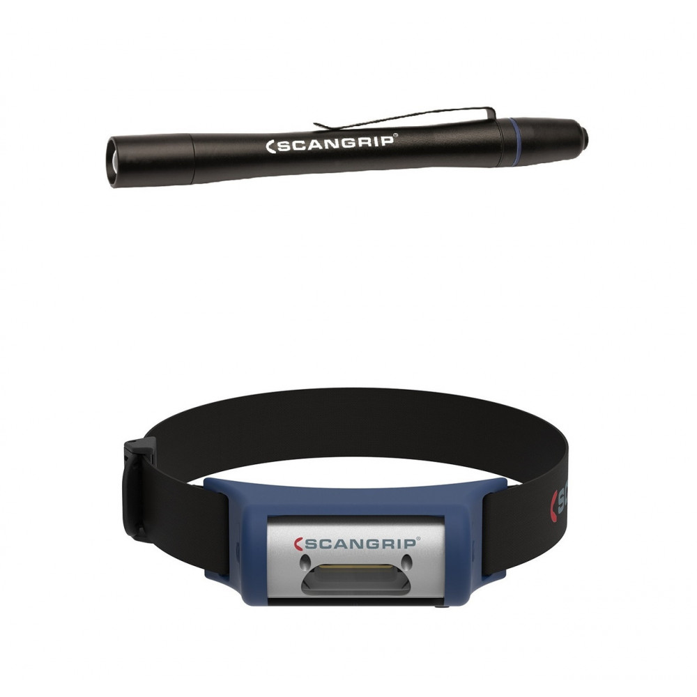 Набір майстра ліхтар налобний + ліхтар ручка Scangrip I-View/Flash Pen (49.0408)