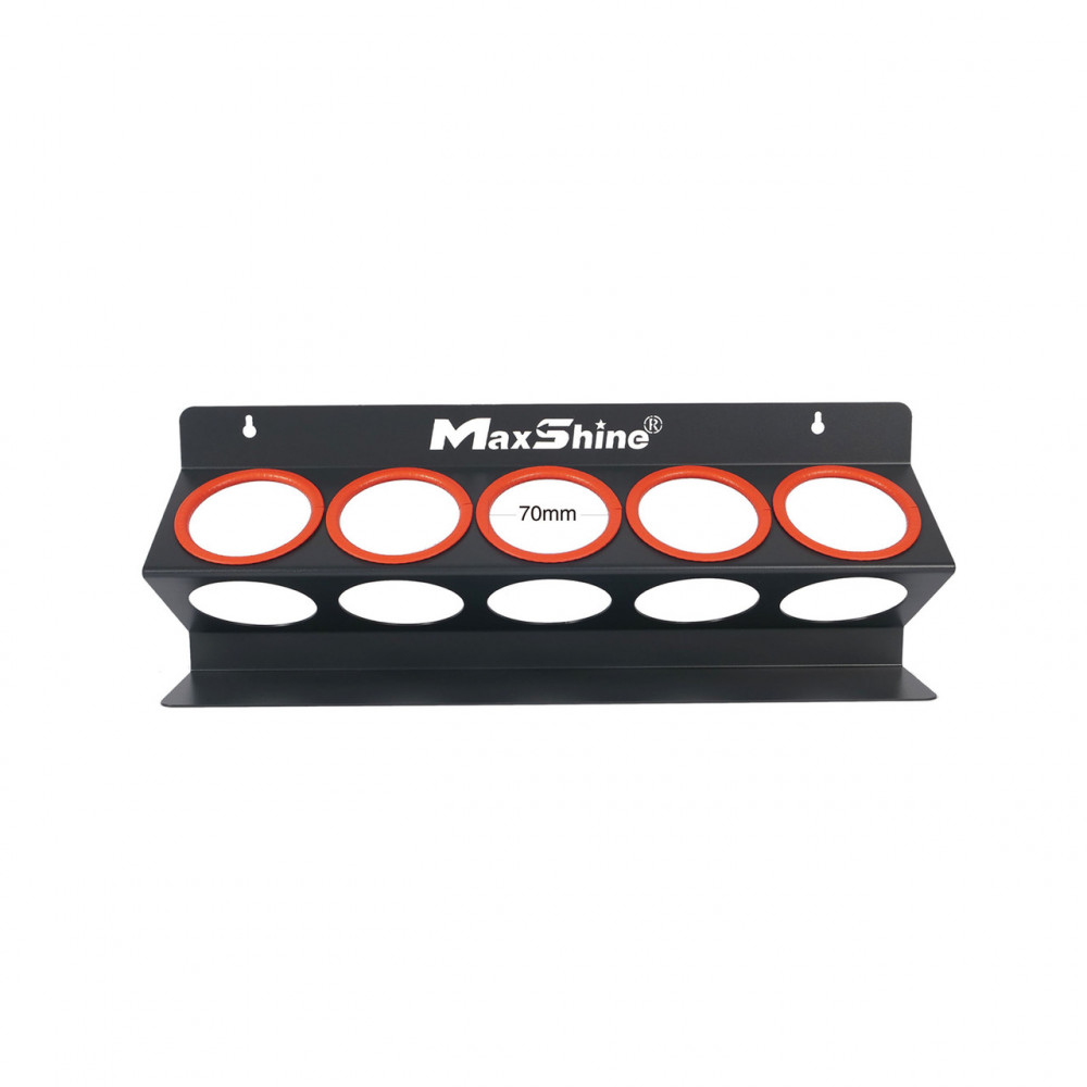 Настінний тримач ємностей MaxShine Spray Bottle and Compound Holder 5 місць під тару 473 мл (H03B)