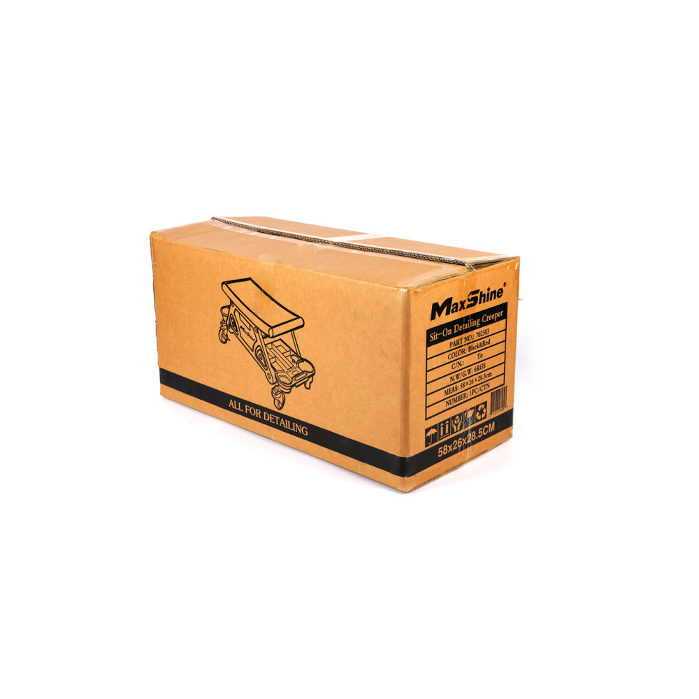 Детейлінг стілець з лотком і утримувачем для пляшок MaxShine Sit-On Detailing Creeper bottle with holders (702303)