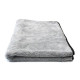 Рушник плюшевий для сушки автомобіля MaxShine "Big Grey" 60x80 см. 600 gsm сіро-чорний (1016080G)