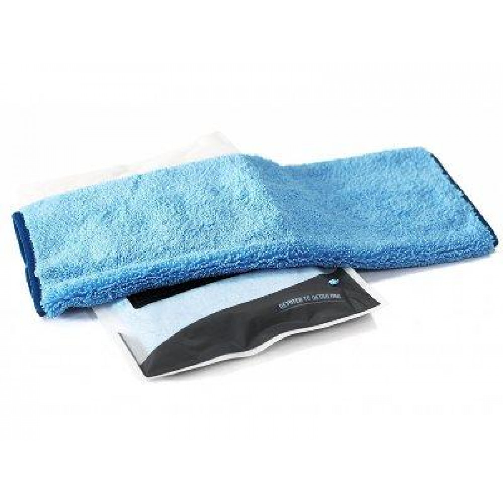 Рушник мікрофібровий для інтер'єру MaxShine Microfiber Interior 40x60 см. 380 gsm блакитно-синій (1024060B)