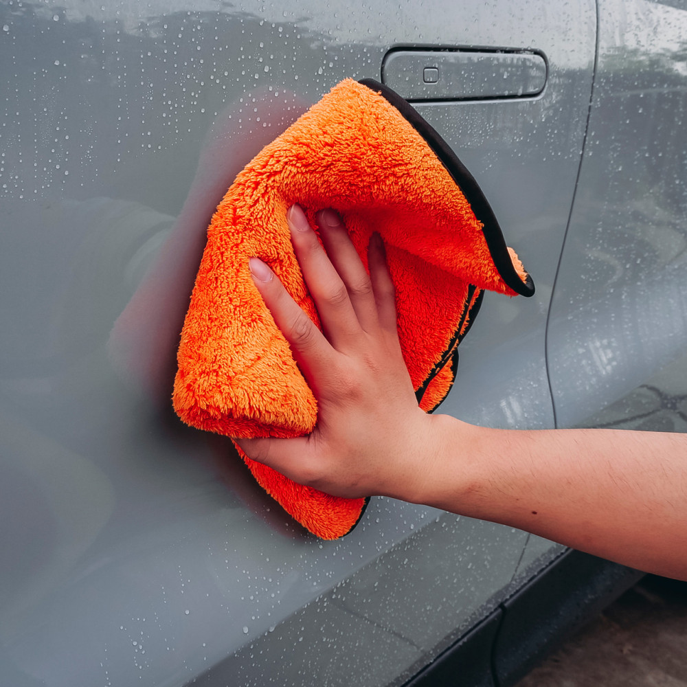 Рушник мікрофібровий для сушки MaxShine Microfiber Drying Towel 40x40 см. 1000 gsm помаранчевий (1064040O)