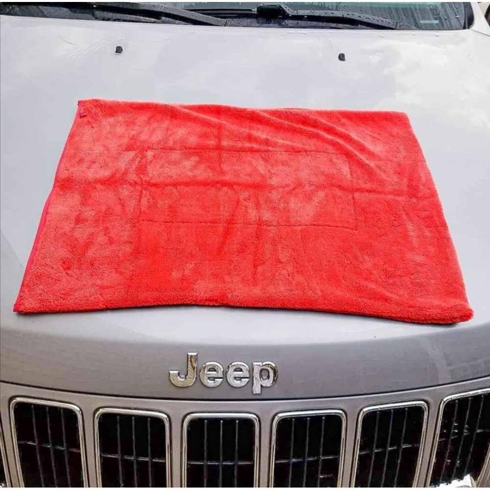 Рушник мікрофібровий для сушки MaxShine "Big Red" Microfiber Drying Towel 50x70 см. 1000 gsm червоний (1085070R)