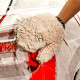 Рукавичка плюшево-мікрофіброва для миття авто MaxShine Plush Microfiber Wash Mitt 650 gsm бежевий (1140001B)
