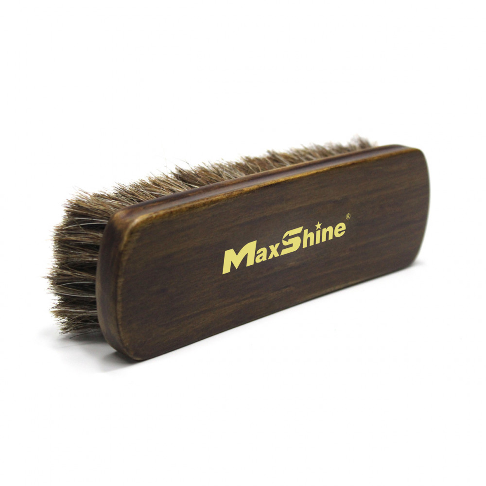 Щітка стандартна з кінського ворсу універсальна MaxShine Horsehair Cleaning Brush коричневий  (7033007)