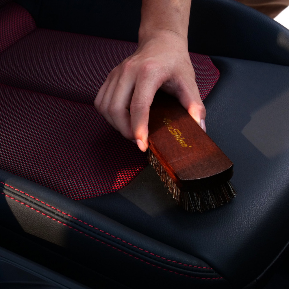 Щітка стандартна з кінського ворсу універсальна MaxShine Horsehair Cleaning Brush коричневий  (7033007)