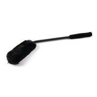 Щітка з шерсті мериноса для мийки дисків та арок MaxShine Wheel Woolie Angle Reach Head чорний (704602)