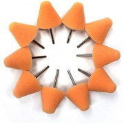 Набір конусних полірувальних кругів поролонових 10 шт MaxShine Orange Polishing Pad 3x3 см. помаранчевий (MN01-RPP)