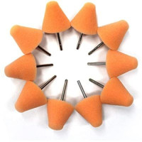 Набір конусних полірувальних кругів поролонових 10 шт MaxShine Orange Polishing Pad 3x3 см. помаранчевий (MN01-RPP)