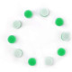 Набір полірувальних кругів поролонових 10 шт. - MaxShine Green Polishing Pad 15 мм. зелений (MN01-GPP01)