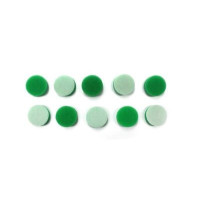 Набір полірувальних кругів поролонових 10 шт. - MaxShine Green Polishing Pad 26 мм. зелений (MN01-GPP02)