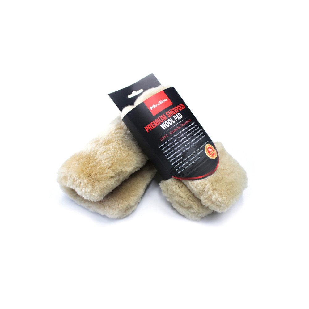 Квадратна преміум мочалка з лами для миття авто MaxShine Lambswool Wash Pad Premium Plus 25х25 см. (8011002)