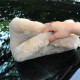 Квадратна преміум мочалка з лами для миття авто MaxShine Lambswool Wash Pad Premium Plus 25х25 см. (8011002)