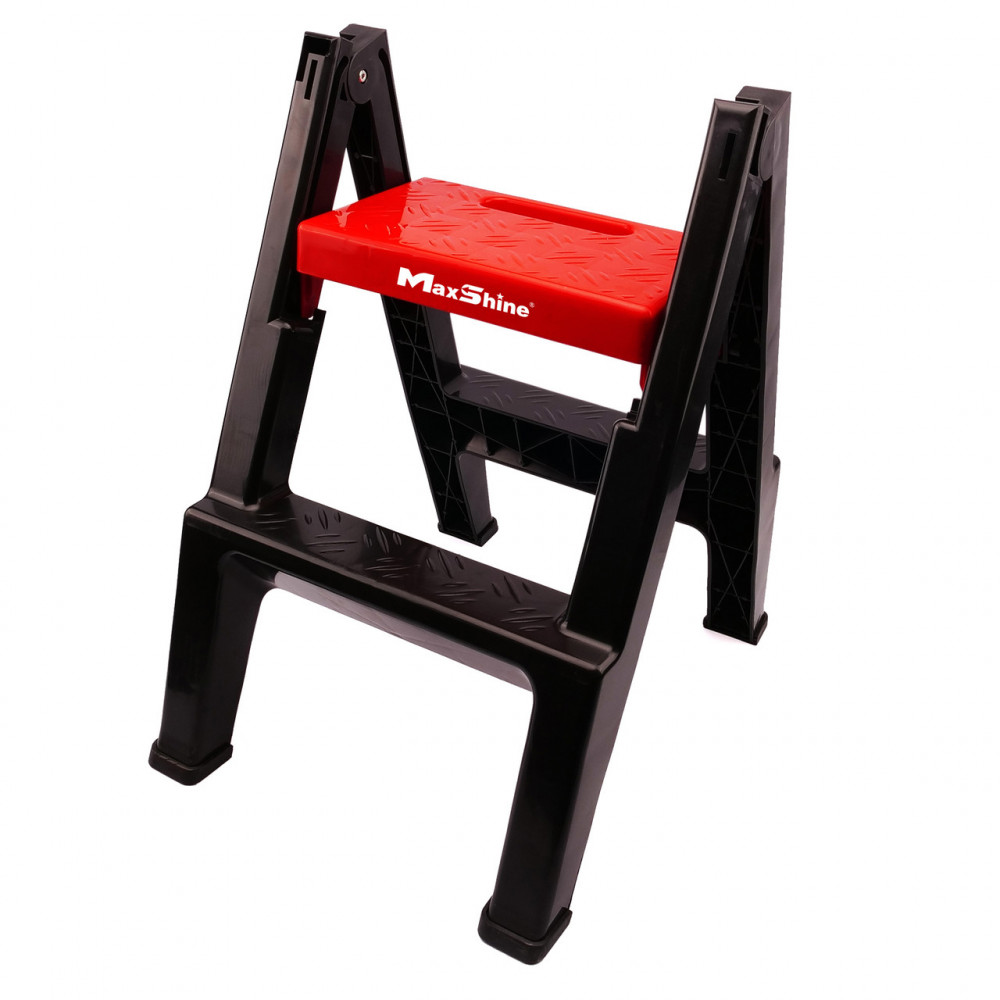 Розкладна драбина, табурет MaxShine Folding Detailing Stap Stool чорний (702305)