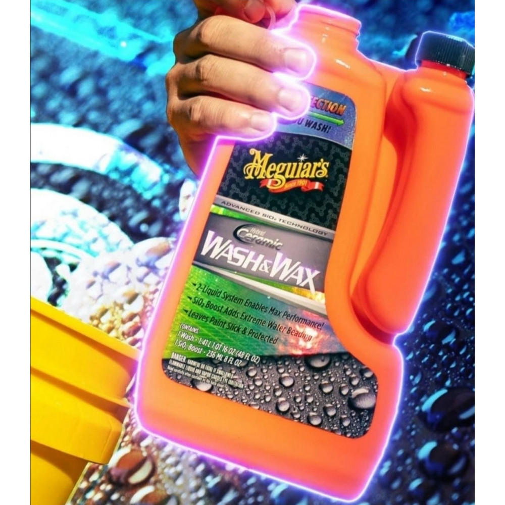 Автомобільний гібридно-керамічний шампунь Meguiar's Hybrid Ceramic Wash & Wax 1,41 л. (G210256)