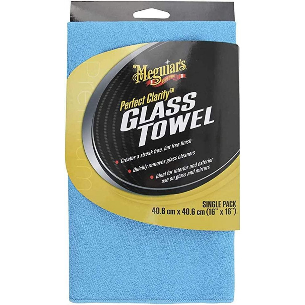 Рушник для скла Meguiar's Perfect Clarity Glass Towel 40,6х40,6 см. синій (X210300)