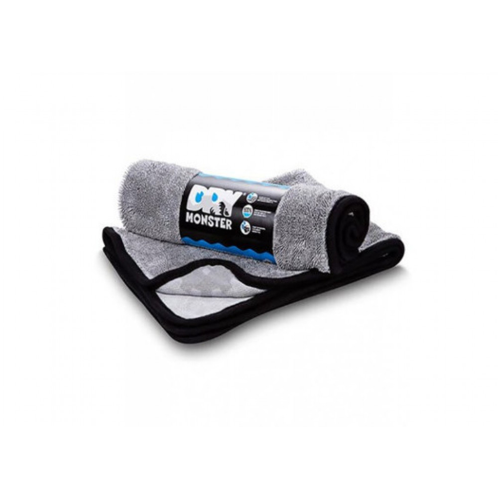 Мікрофіброве рушник для сушіння з оверлоком - Dry Monster 50x60 см. 560гр./м. сірий (TDT5060G)