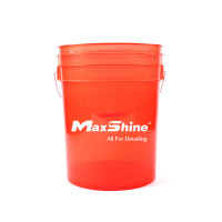 Відро для детейлінгу 20 л. - MaxShine Detailing Bucket Transparent червоний (MSB002-R)