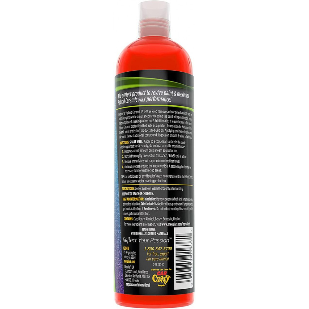 Гібридно керамічна підготовка для кузова автомобіля Meguiar's Hybrid Ceramic Pre-Wax Prep 473 мл. (G220416)