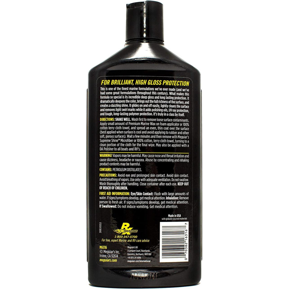 Преміум віск для човнів - Meguiar`s Flagship Premium Marine Wax 473 мл. (M6316)
