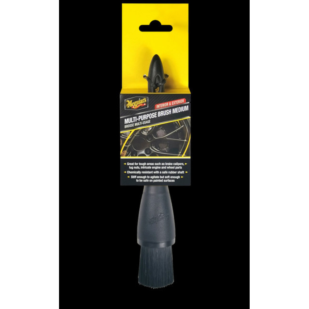 Щітка універсальна середня для автомобіля Meguiar's Multi-Purpose Brush Medium 20 см. чорний (X210500EU)